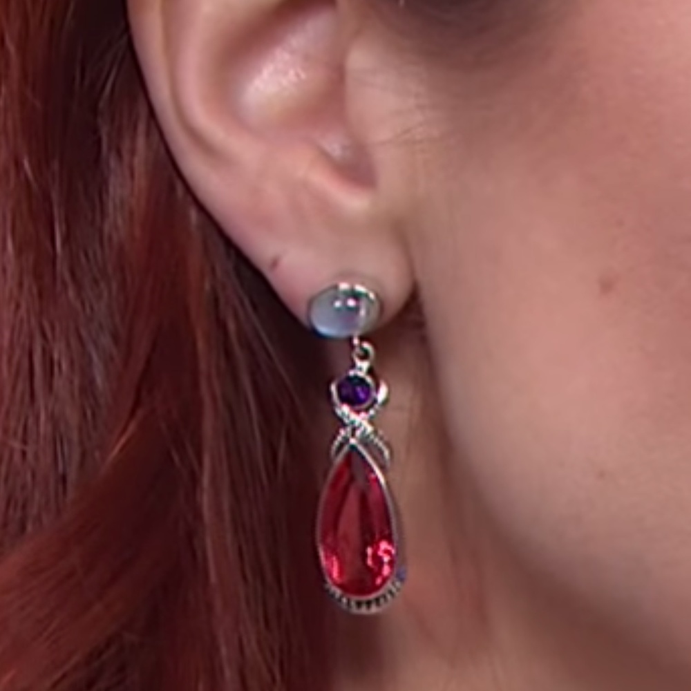 Nicky Butler WATERMELON QUARTZ & MOONSTONE Earring - Picture 3 of 8